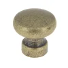 Outlet Bouton Ø25 mm en zamak laitonné vieilli mat x2