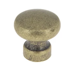 Outlet Bouton Ø25 mm en zamak laitonné vieilli mat x2
