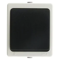 Best ZENITECH Bouton poussoir Aquae saillie étanche IP54 blanc/noir