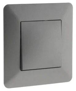 Discount ZENITECH Bouton poussoir artezo titanium