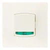 Hot ZENITECH Bouton poussoir à voyant diwone blanc