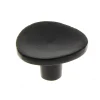 Outlet Bouton rond incurvé Ø38 mm en fer noir mat x2