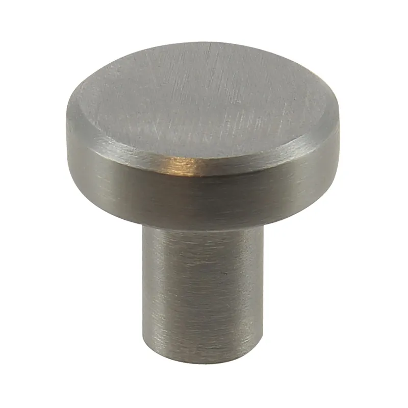 Hot Bouton rond plat en inox Ø20 mm x2