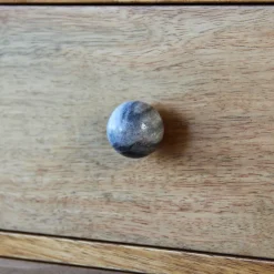 Sale Bouton sphère Ø32 mm marbré gris x2