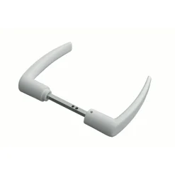 Hot Béquille double au carré 6mm + fourreau 6 à 7 mm alu blanc