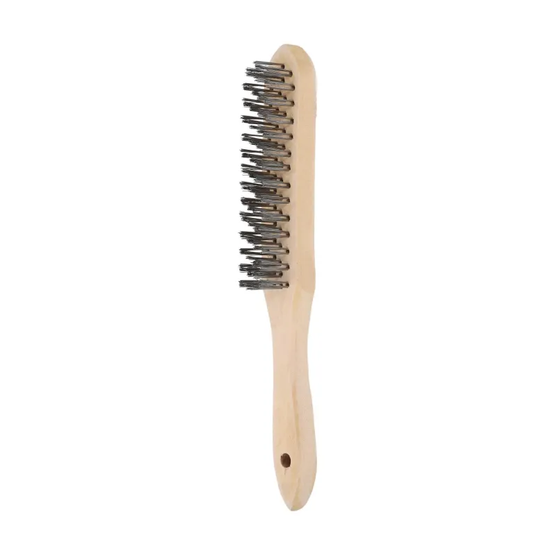 Sale NORTON Brosse main, manche bois 290x45 mm, acier/bois