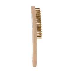 NORTON Brosse main, manche bois 290x45 mm, bois/laiton
