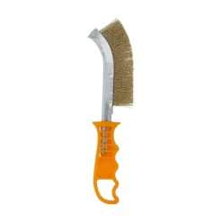 Discount NORTON Brosse main, manche plastique jaune 260x40mm