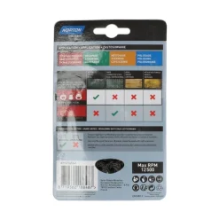 NORTON Brosse Ø75 100 meuleuse angle, coupe torsadé, acier