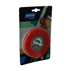 NORTON Brosse Ø100 pour perceuse, circulaire nylon rouge