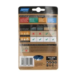 New NORTON Brosse Ø 75 pour perceuse, coupe nylon bleu, bois