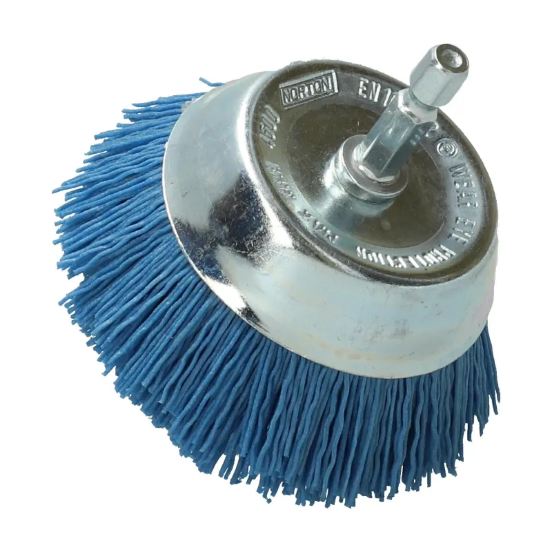 New NORTON Brosse Ø 75 pour perceuse, coupe nylon bleu, bois
