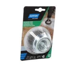Clearance NORTON Brosse Ø 75 pour perceuse, coupe ondulé, acier