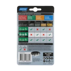 Clearance NORTON Brosse Ø 75 pour perceuse, coupe ondulé, acier