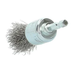Best NORTON Brosse Ø 25 pour perceuse, pinceau ondulé, inox