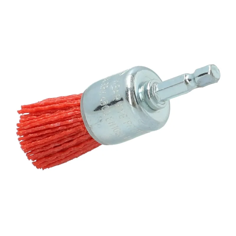 Online NORTON Brosse Ø 25 pour perceuse, pinceau nylon rouge, bois