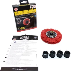 New FARTOOLS Brosse étroite fils nylon rouge grain 80 REX120