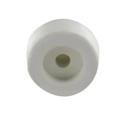 New Butée de sol Ø18 mm H.18 mm en caoutchouc blanc X4