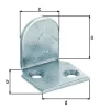 Best GAH ALBERTS Butée de volet coudée fixation en haut zinguée 30x28 mm