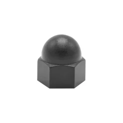 Cache écrou hexagonal M6 pour tête 10mm plastique noir (x8)