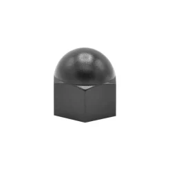 Clearance Cache écrou hexagonal M8 pour tête 13mm plastique noir (x8)