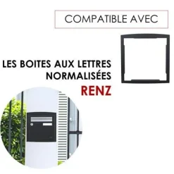 Outlet RENZ Cadre d'encastrement Gris anthracite