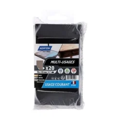 Discount NORTON Cale à poncer + 20 patins 70 x 125 mm grains assortis
