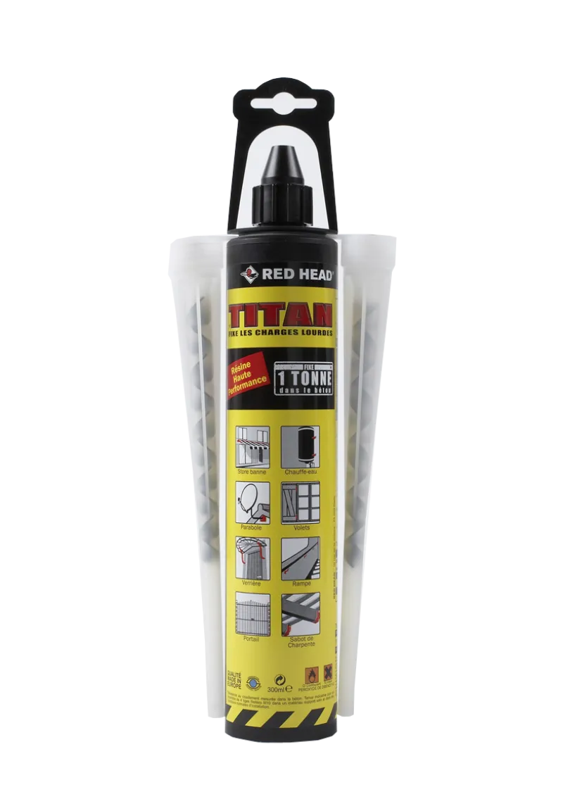 Best RED HEAD Cartouche TITAN 300ML ton gris