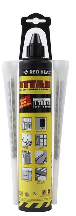 Sale RED HEAD Cartouche TITAN + 1 poussoir + 2 buses