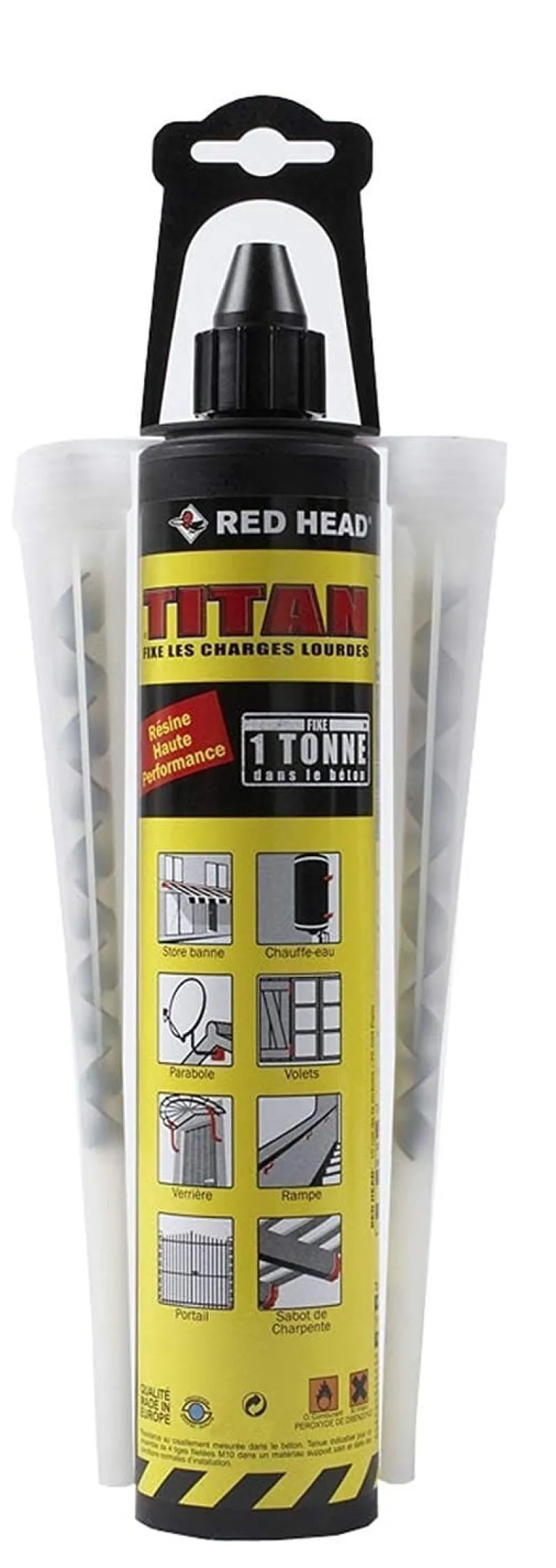 Sale RED HEAD Cartouche TITAN + 1 poussoir + 2 buses