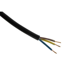 Outlet ZENITECH Câble caoutchouc H07RN-F 3G1,5 noir - Vendu au ml