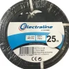 ELECTRALINE Câble H07 VU noir 2,5mm 25M
