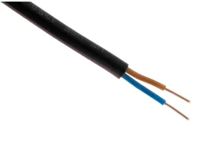 Outlet ZENITECH Câble rigide U1000R2V 2x1,5mm² noir - Vendu au ml