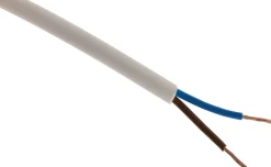 Hot ZENITECH Câble souple H05VV-F 2x 1mm² blanc - Vendu au ml