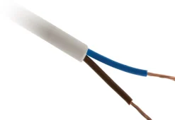 Hot ZENITECH Câble souple H05VV-F 2x 1mm² blanc - Vendu au ml