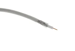 ZENITECH Câble souple TV Coaxial 21 VATCA PH blanc 25m