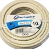 ELECTRALINE Câble TV 17 Vatca blanc couronne
