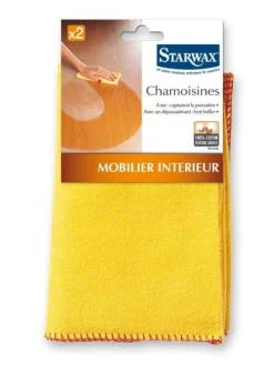Best STARWAX Chamoisine pour mobilier d'intérieur 40x50 cm (x2)
