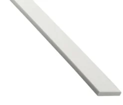 Clearance Chant plat PVC Blanc 2600x40x2mm