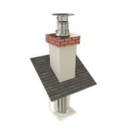 New Chapeau plat Écoten pour flexible inox Ø125/131mm