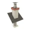 Outlet Chapeau plat Écoten pour flexible noir Ø180/186mm