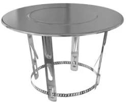 Outlet TEN Chapeau plat inox n°1 Ø80/125mm
