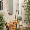 Best Chariot Moovy en acier noir givré 35x65x106 cm