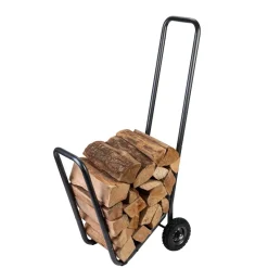 Best Chariot Moovy en acier noir givré 35x65x106 cm