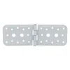 Charnière large connecteur multitrous blanc 200x65mm (x1)