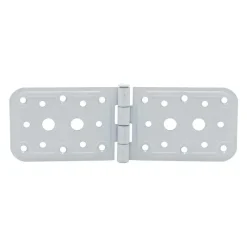 Charnière large connecteur multitrous blanc 200x65mm (x1)