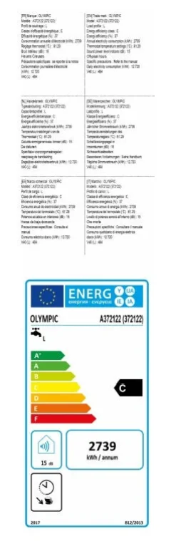 Hot OLYMPIC Chauffe-eau 300L vertical sur socle stéatite