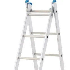 Clearance ARTUB Échelle transformable aluminium 2x7 1,99/3,39m Brico