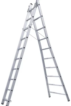 New ARTUB Échelle transformable aluminium 2x10 2,98/5,84m Ultra Pro