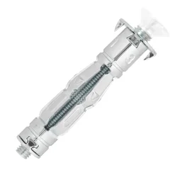 Discount Cheville corps creux acier zingué M6 +vis TF blanc (x12)